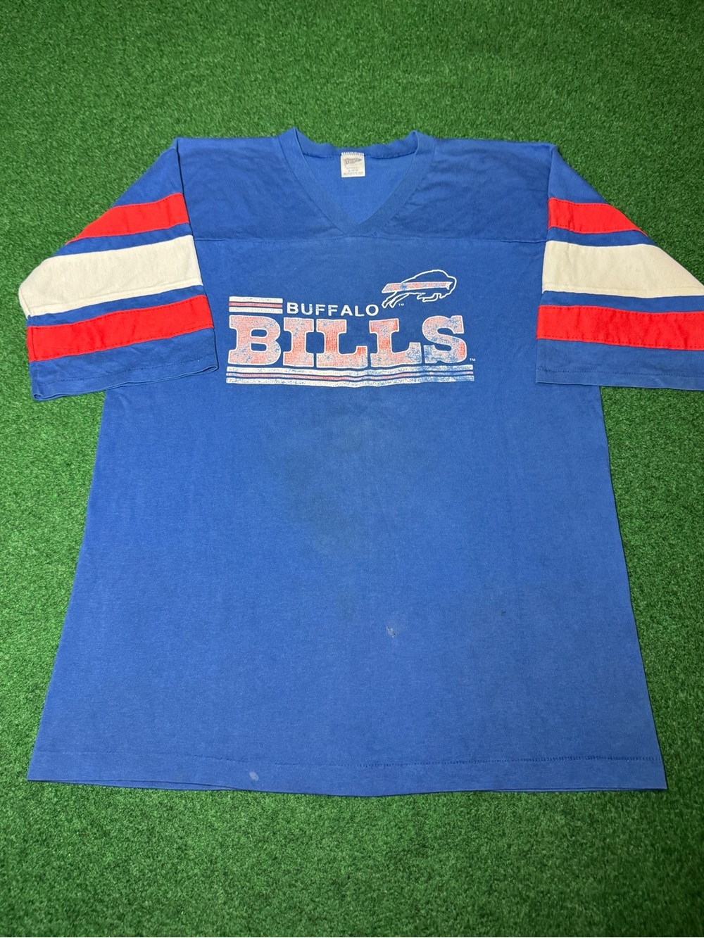 Vintage 80s 90s Buffalo Bills Jersey T-shirt, Rare Trench Football Mafia (XL)